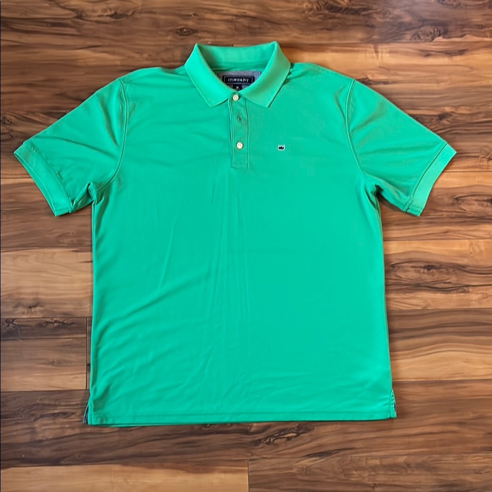 Crown & Ivy Green Polo Shirt Classic Design